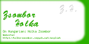zsombor holka business card